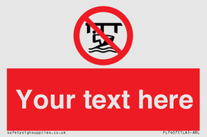 Custom Do not use watercraft in the vicinity of piers